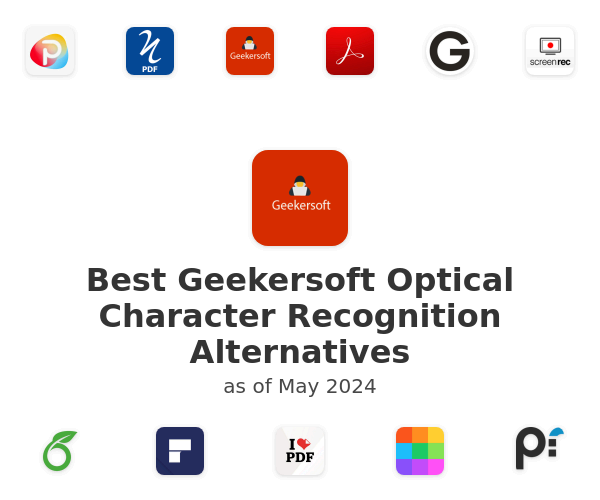 Best Geekersoft Optical Character Recognition Alternatives