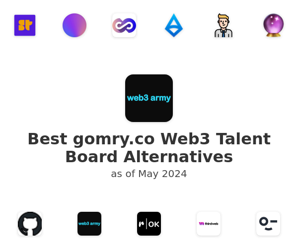 Best gomry.co Web3 Talent Board Alternatives