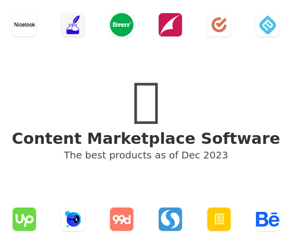 The best Content Marketplace products