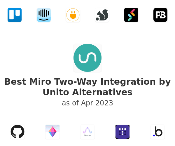 Best Miro Two-Way Integration by Unito Alternatives