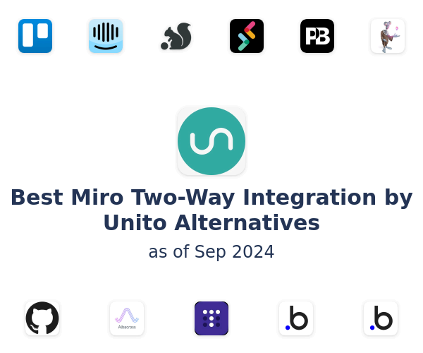 Best Miro Two-Way Integration by Unito Alternatives