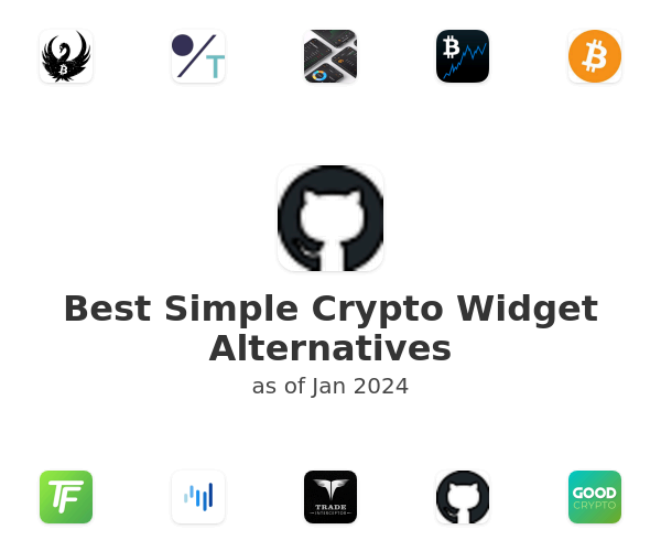 Best Simple Crypto Widget Alternatives