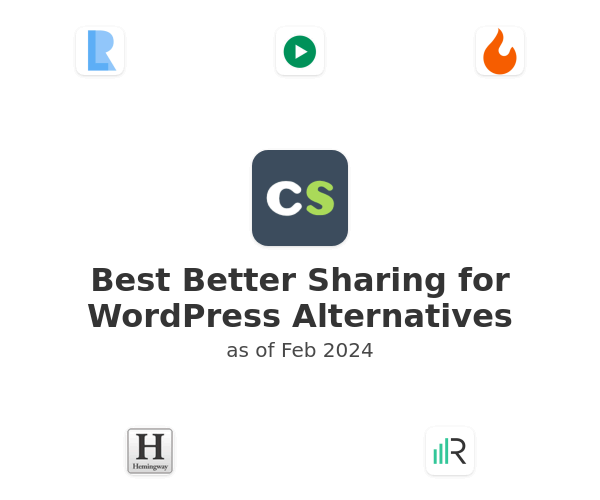 Best Better Sharing for WordPress Alternatives