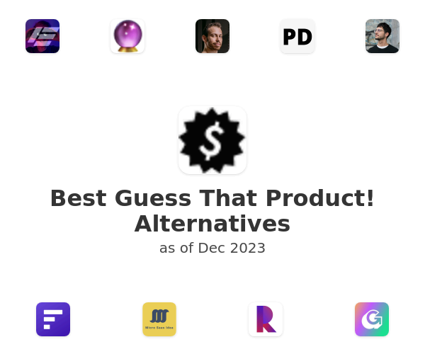 Best Guess That Product! Alternatives