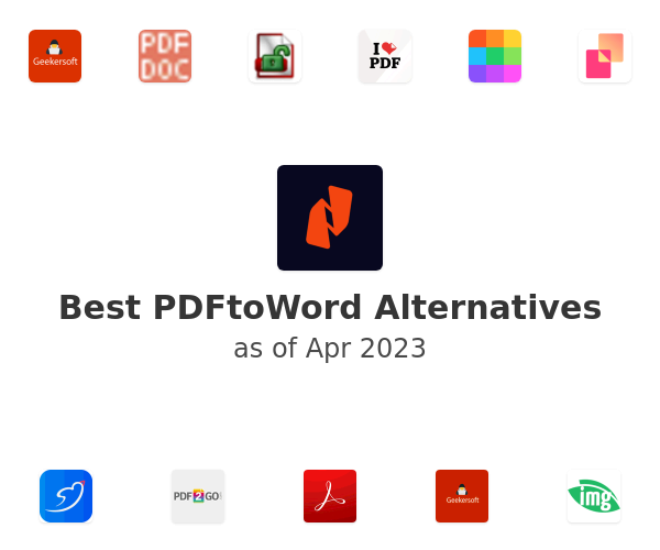 Best PDFtoWord Alternatives