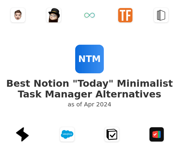 Best Notion "Today" Minimalist Task Manager Alternatives