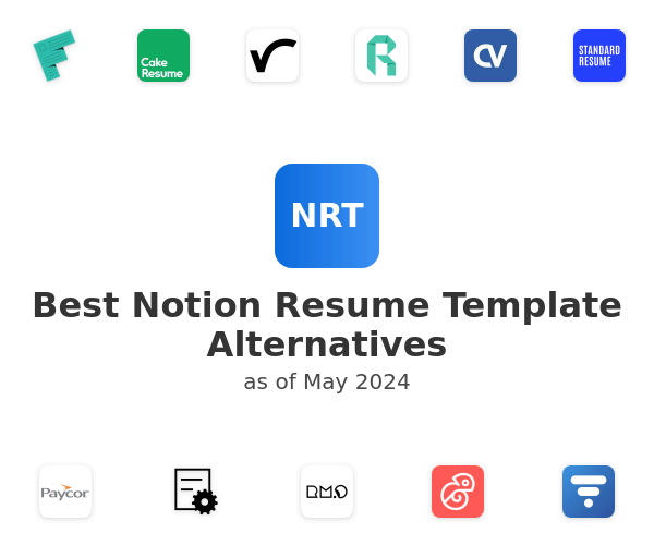 Best Notion Resume Template Alternatives