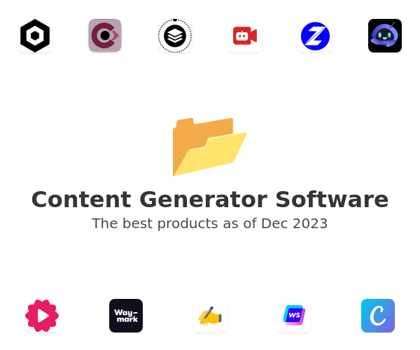 The best Content Generator products