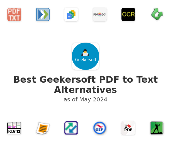 Best Geekersoft PDF to Text Alternatives