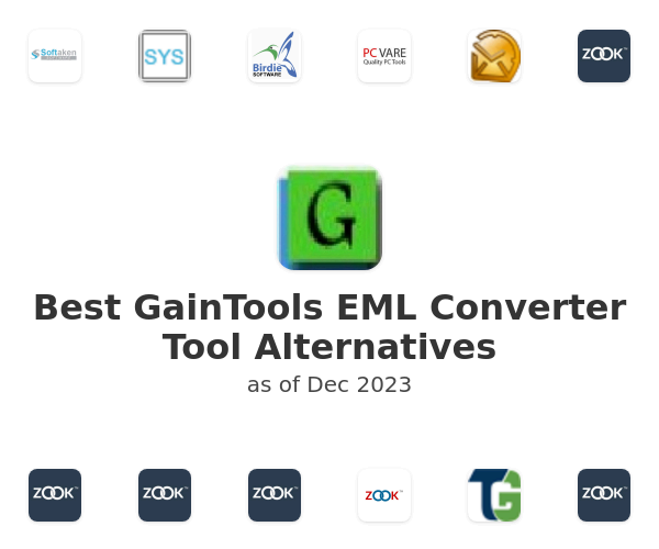 Best GainTools EML Converter Tool Alternatives