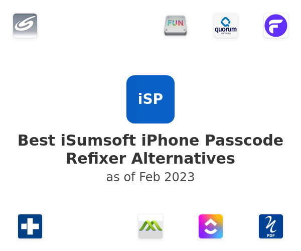 Best iSumsoft iPhone Passcode Refixer Alternatives