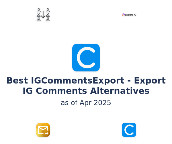 Best IGCommentsExport - Export IG Comments Alternatives