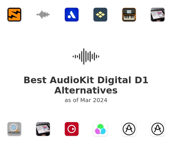 Best AudioKit Digital D1 Alternatives