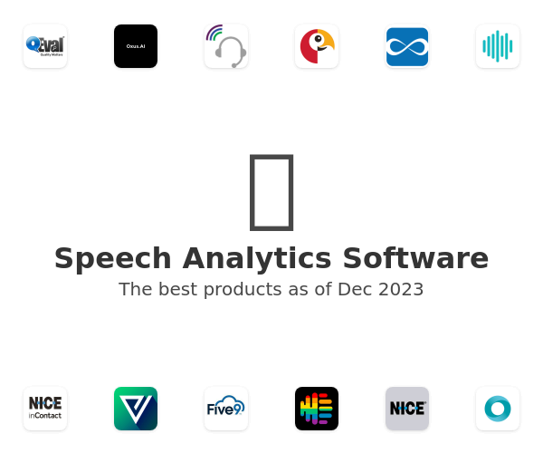 The best Speech Analytics products