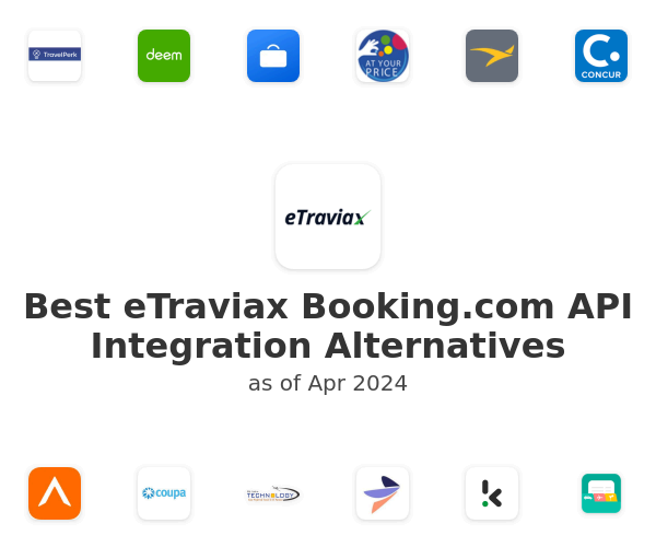 Best eTraviax Booking.com API Integration Alternatives