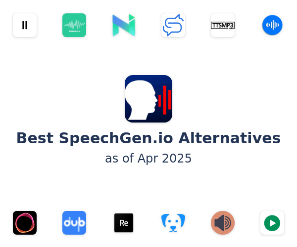 Best SpeechGen.io Alternatives