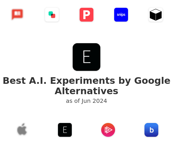 Best A.I. Experiments by Google Alternatives
