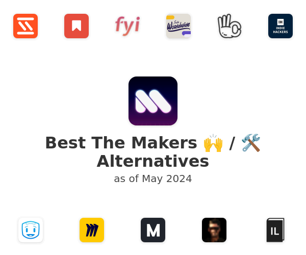 Best The Makers 🙌 / 🛠 Alternatives