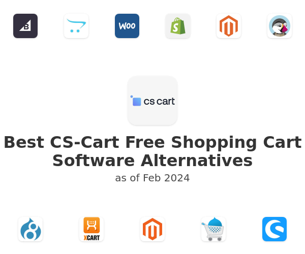 Best CS-Cart Free Shopping Cart Software Alternatives