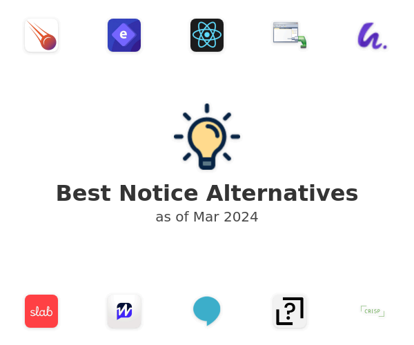 Best Notice Alternatives