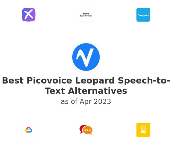 Best Picovoice Leopard Speech-to-Text Alternatives