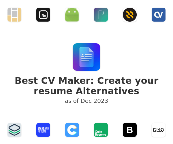 Best CV Maker: Create your resume Alternatives
