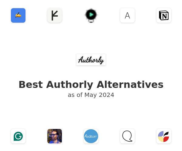 Best Authorly Alternatives