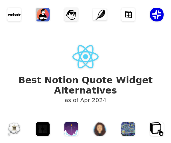 Best Notion Quote Widget Alternatives