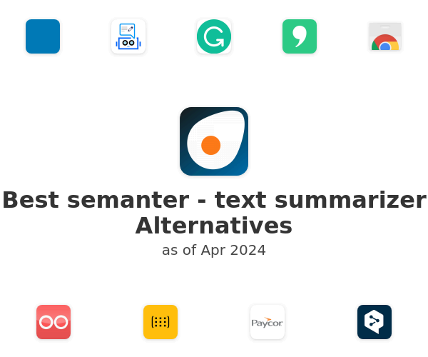 Best semanter - text summarizer Alternatives