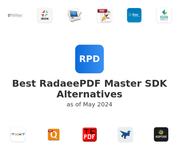 Best RadaeePDF Master SDK Alternatives