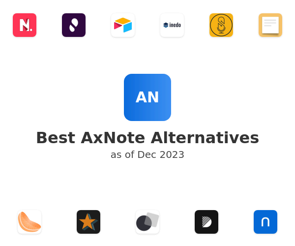 Best AxNote Alternatives