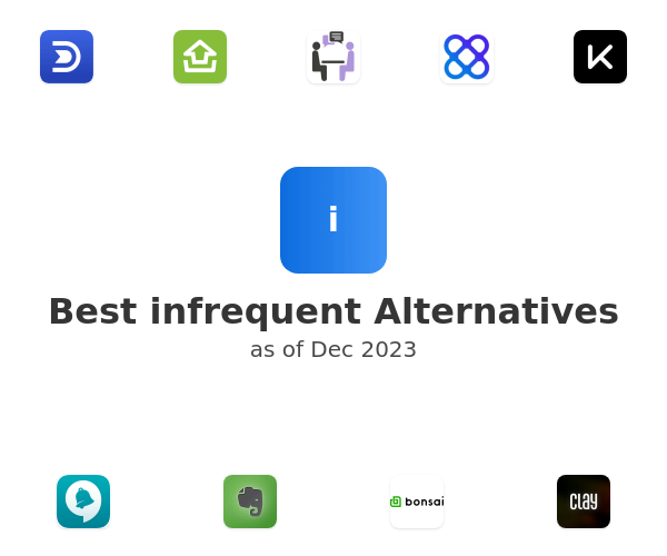 Best infrequent Alternatives