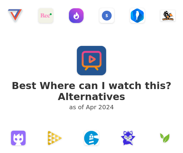Best Where can I watch this? Alternatives
