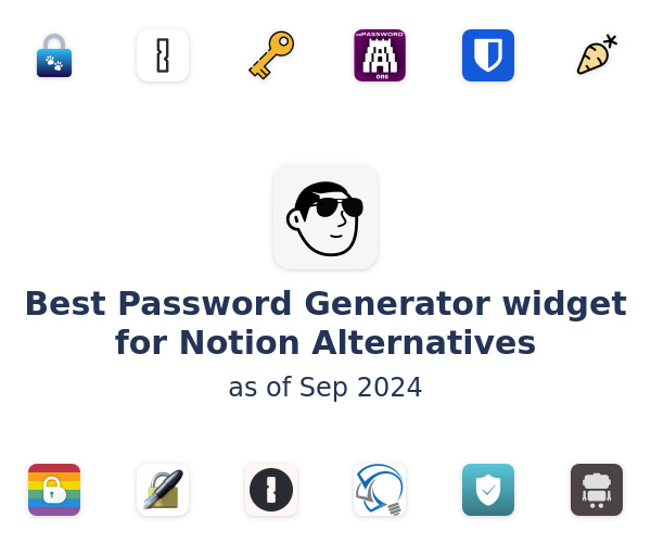 Best Password Generator widget for Notion Alternatives