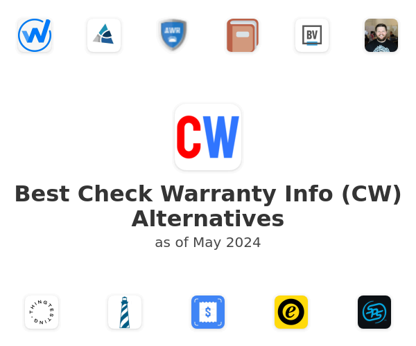 Best Check Warranty Info (CW) Alternatives
