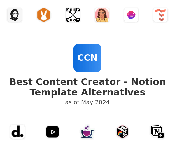 Best Content Creator - Notion Template Alternatives