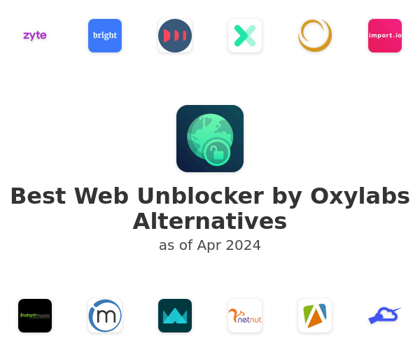 Best Web Unblocker by Oxylabs Alternatives