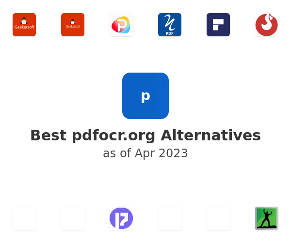 Best pdfocr.org Alternatives