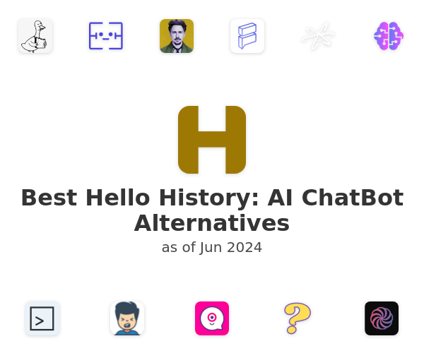 Best Hello History: AI ChatBot Alternatives