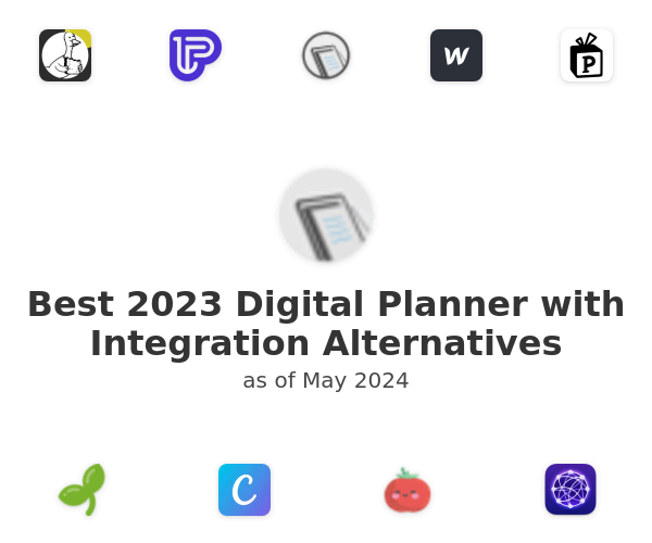 Best 2023 Digital Planner with Integration Alternatives