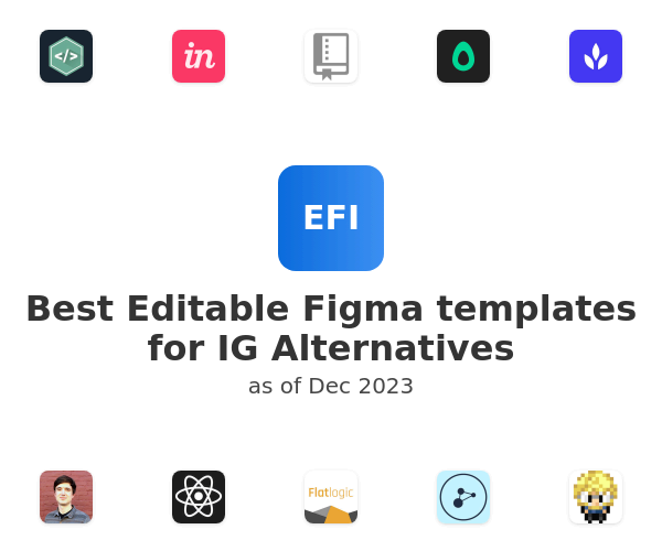 Best Editable Figma templates for IG Alternatives