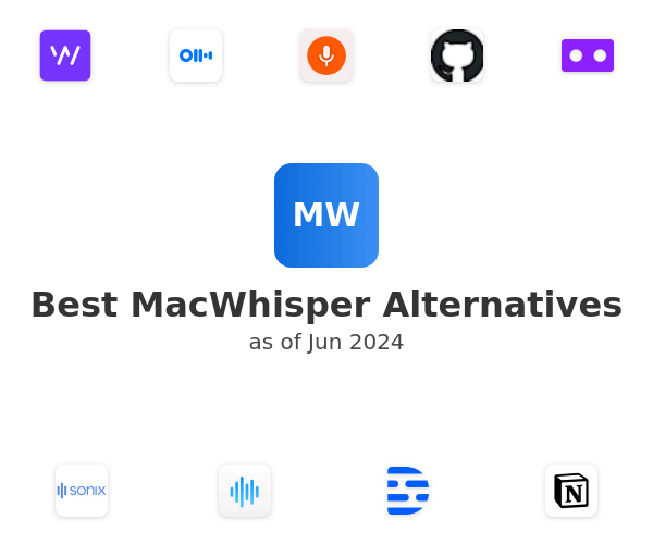 Best MacWhisper Alternatives