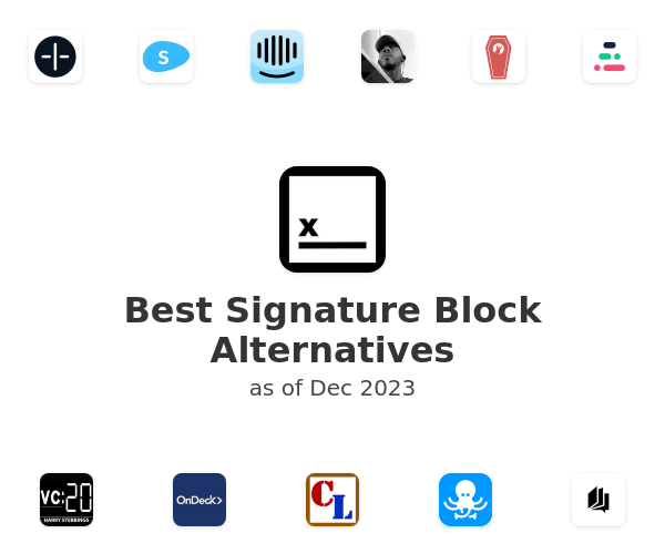 Best Signature Block Alternatives