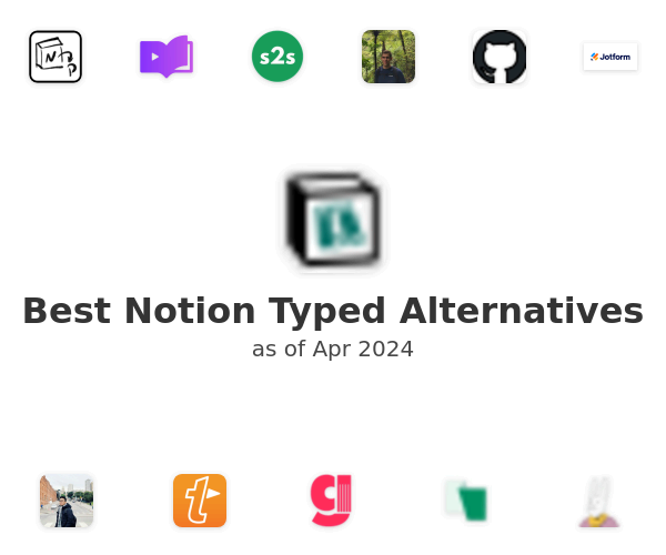 Best Notion Typed Alternatives