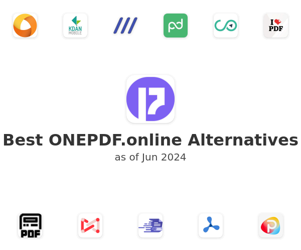 Best ONEPDF.online Alternatives