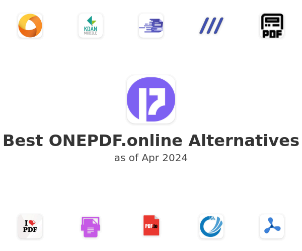 Best ONEPDF.online Alternatives