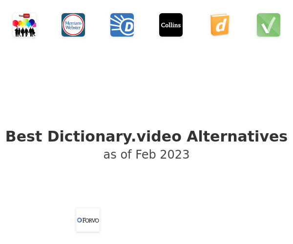 Best Dictionary.video Alternatives
