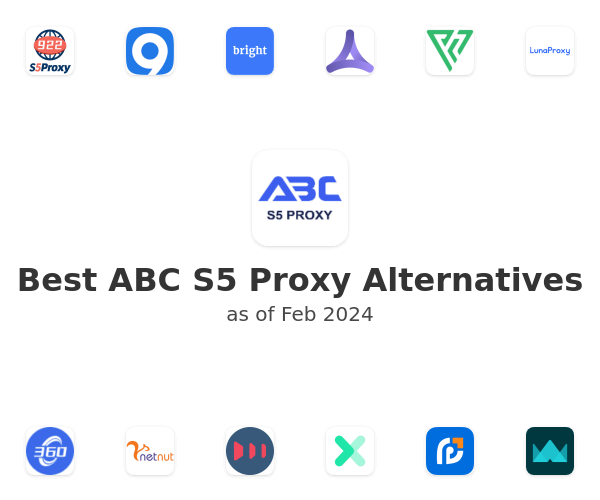 Best ABC S5 Proxy Alternatives