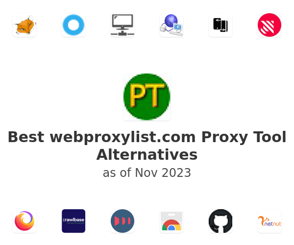 Best webproxylist.com Proxy Tool Alternatives