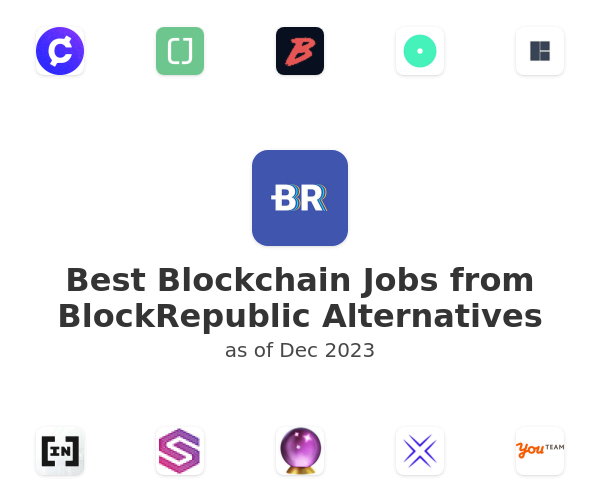 Best Blockchain Jobs from BlockRepublic Alternatives